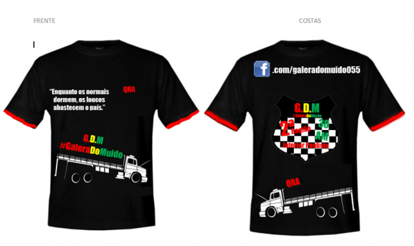 Camisa estampada da G.D.M